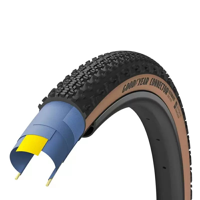 Goodyear  Copertone Gravel Connector Ultimate 700x40 Dynamic Silica4 Tubeless Complete Nero/Para